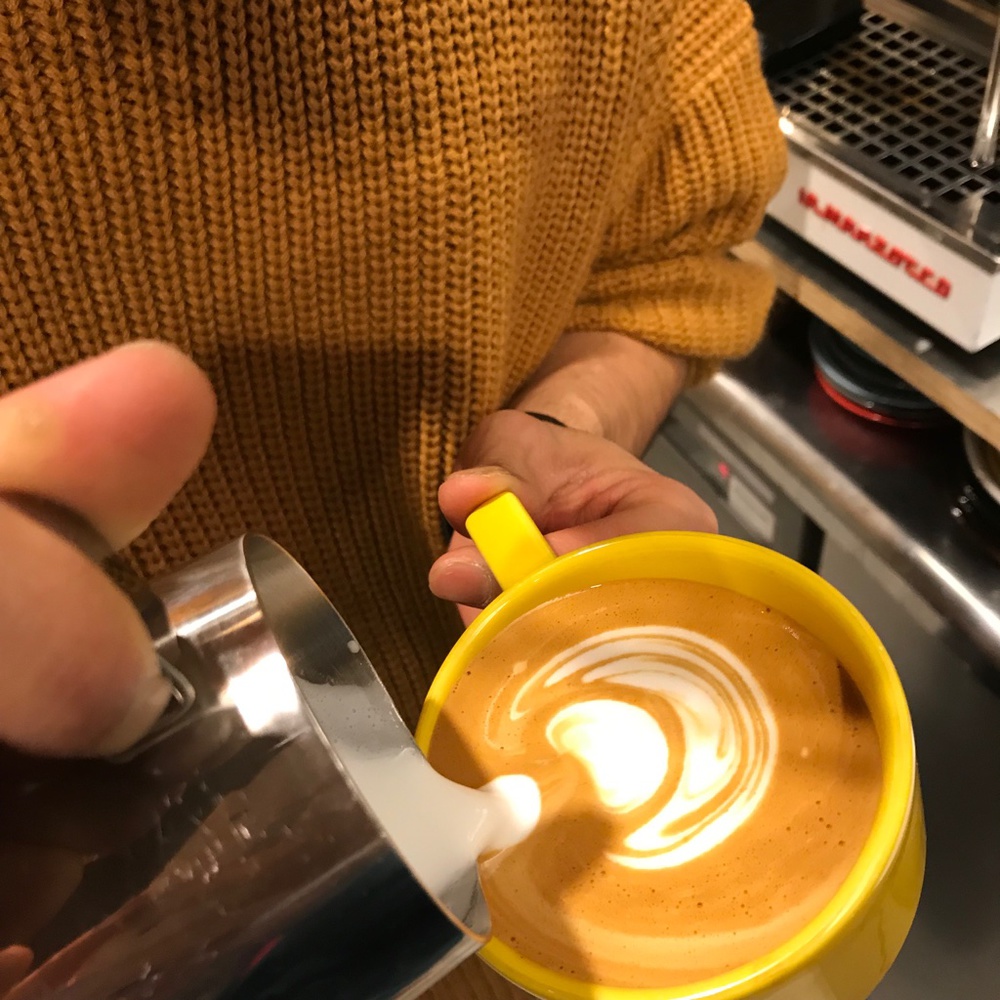 カフェラテができるまで カフェラテができるまで